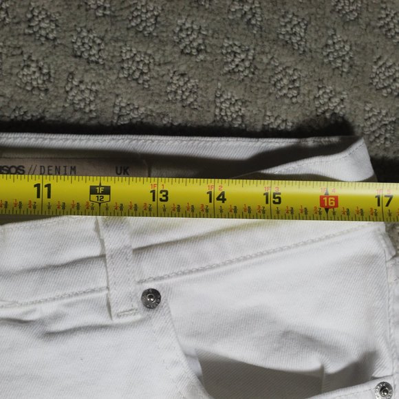 asos White Denim Jeans 34x32 - Picture 3 of 5